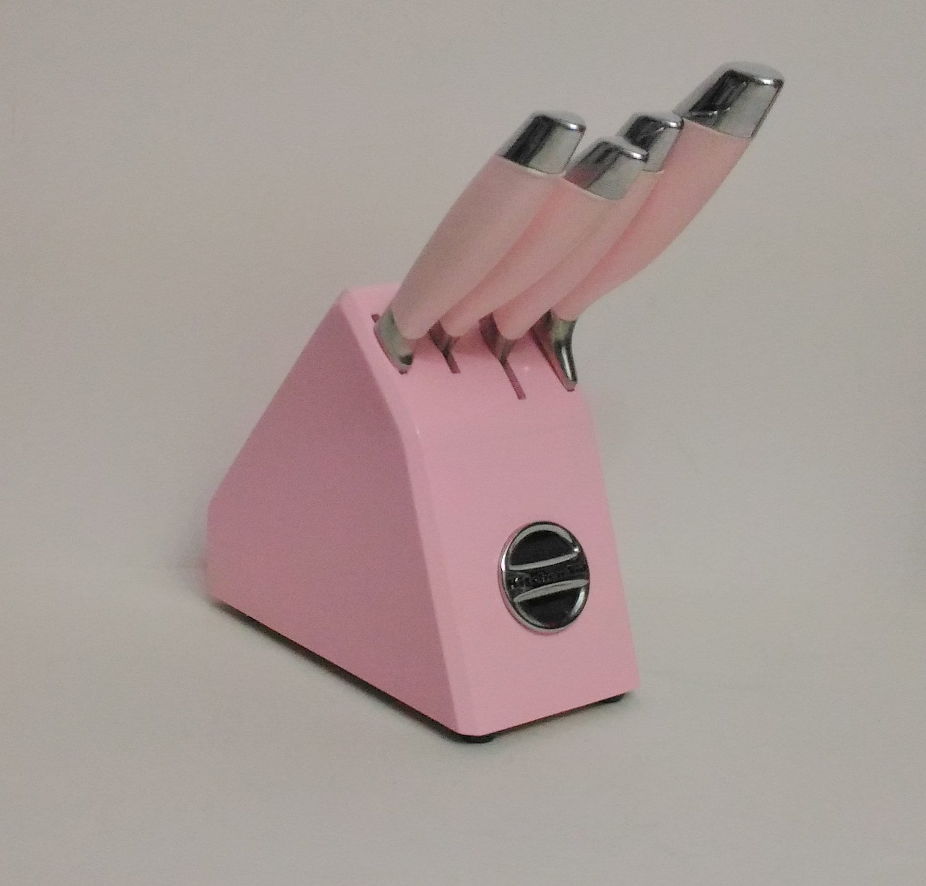 Pink Kitchenaid Knife Block, Pink Kitchenaid Silicone Knives, Pink Knife  Block, Rare Knife Set, Pink Kitchen 