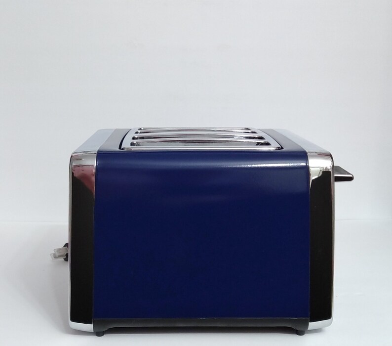 Navy Blue Retro Style Toaster Navy Blue Toaster 4 Slice Etsy