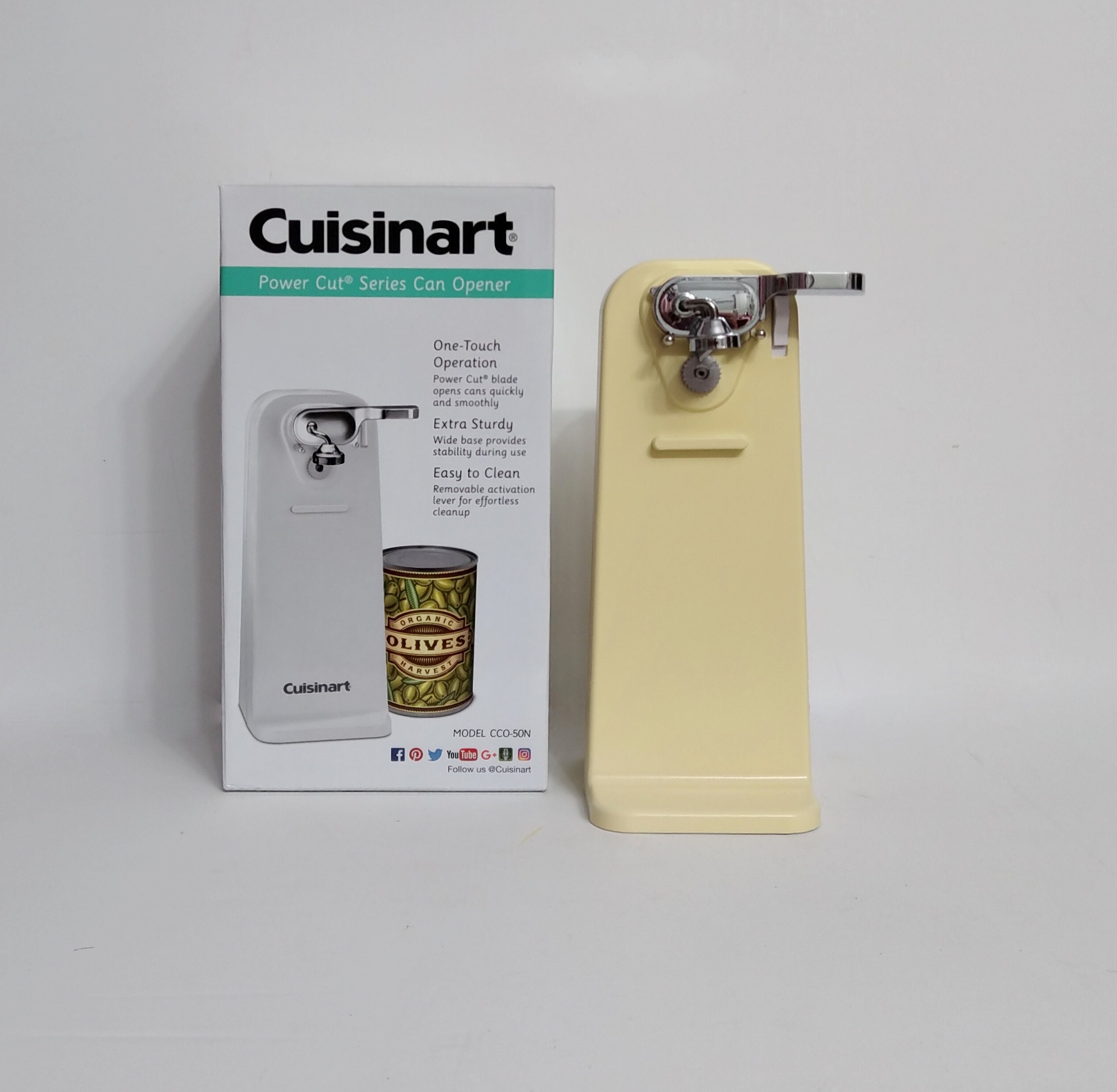 Buttercup Yellow Cuisinart Deluxe Electric Can Opener , Yellow Kitchenaid ,  Yellow Appliances, Heavy Duty Cuisinart Can Opener 