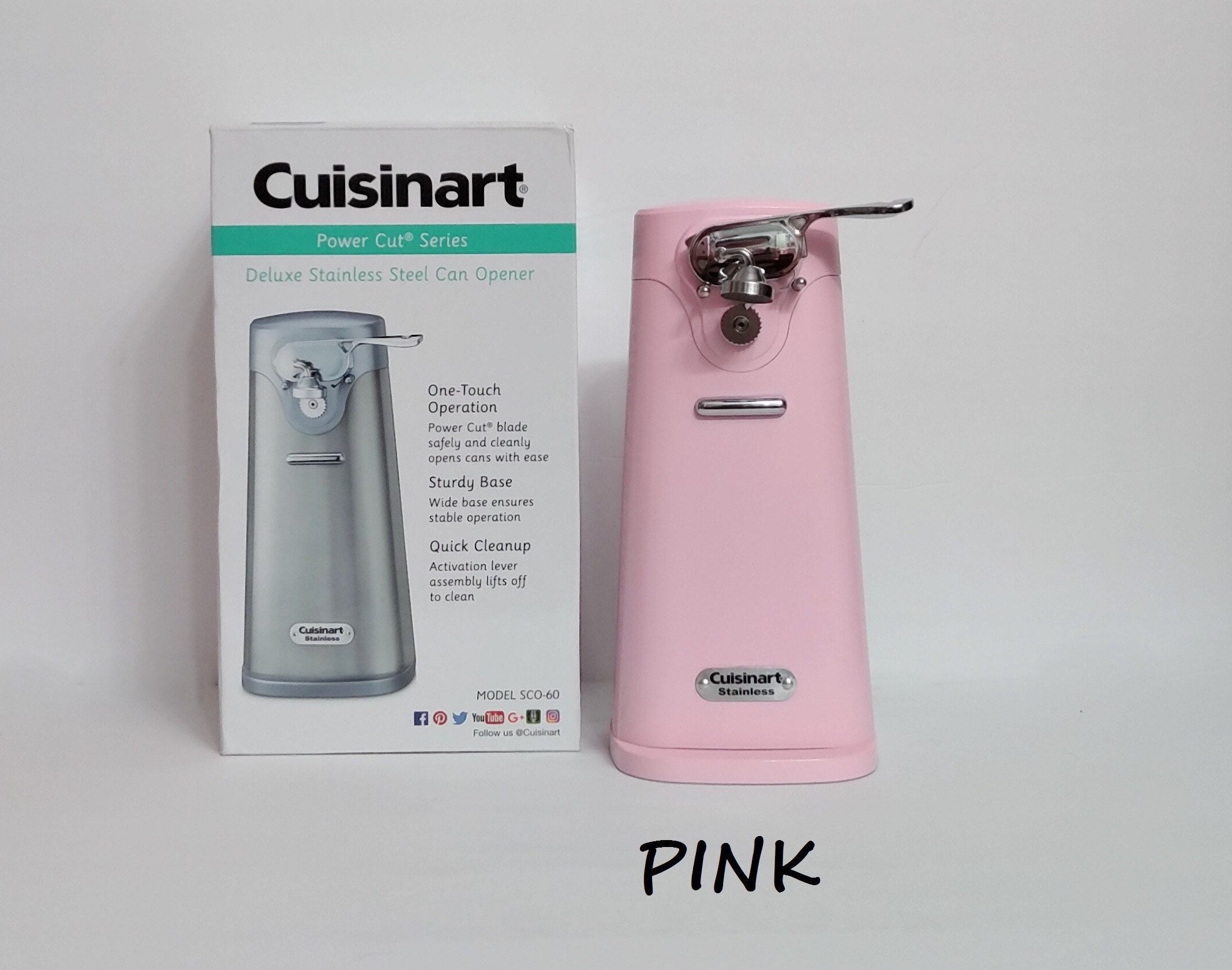 Pink Cuisinart Deluxe Electric Can Opener , Cuisinart Deluxe