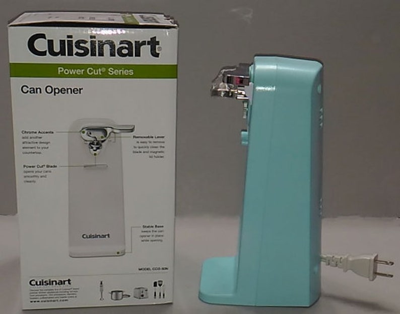 Aqua Sky Blue Cuisinart Electric Tall Can Opener Aqua Sky Etsy