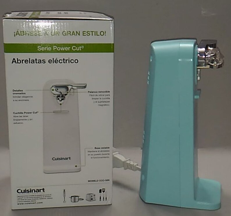Aqua Sky Blue Cuisinart Electric Tall Can Opener Aqua Sky Etsy