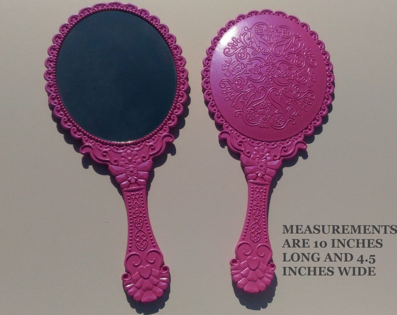 New Miami Pink Pearl Hand Held Mirrors Handheld Beauty And The Beast