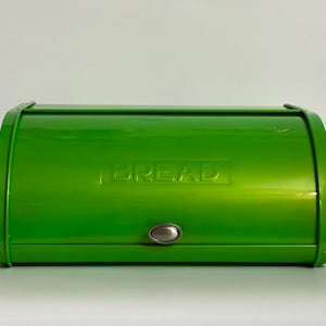Candy Apple Green Kromex Bread Box, Kromex Bread Box, Aluminum Bread Box, Kromex Breadbox