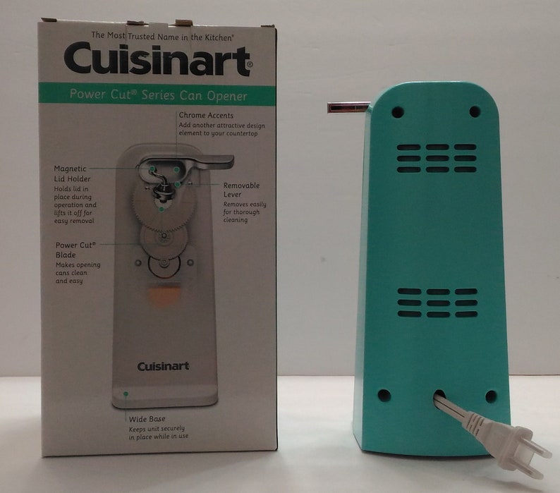 Turquoise Cuisinart Electric Tall Can Opener Turquoise Etsy