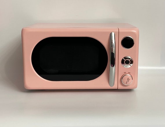Microondas cromado retro rosa claro, Microondas retro rosa claro,  Electrodomésticos rosa claro, Electrodomésticos de cocina retro rosa claro  -  España