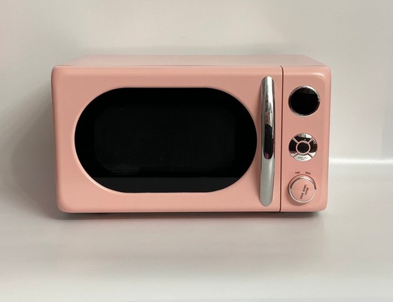 Light Blush Pink Retro Chrome Microwave, Blush Pink Retro Microwave, Light  Blush Pink Appliances, Light Blush Pink Retro Kitchen Appliances 