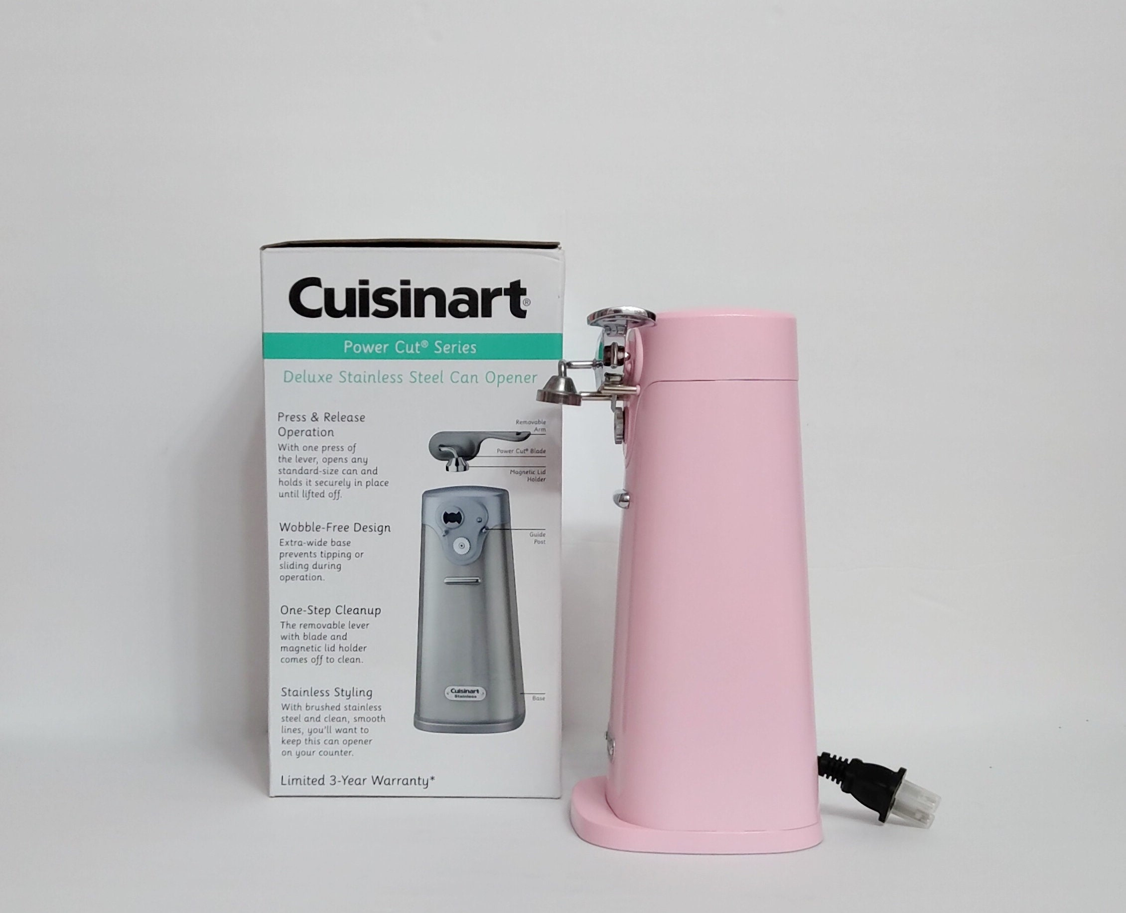 Pink Pearl Fantasy Cuisinart Electric Tall Can Opener, Pink Pearl Can Opener,  Cuisinart Can Opener, Iridescent Appliances, Pink Kitchen 