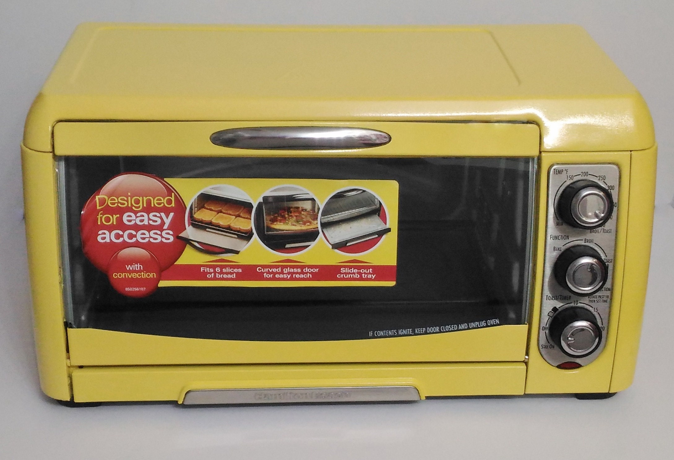 Yellow Hamilton Beach Toaster Oven Convection Oven Yellow Etsy