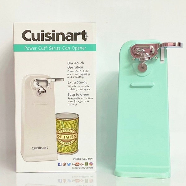 Mint Green Cuisinart Electric Tall Can Opener , Oasis/Mint Green Kitchen, Oasis Keurig, Pastel Green Smeg