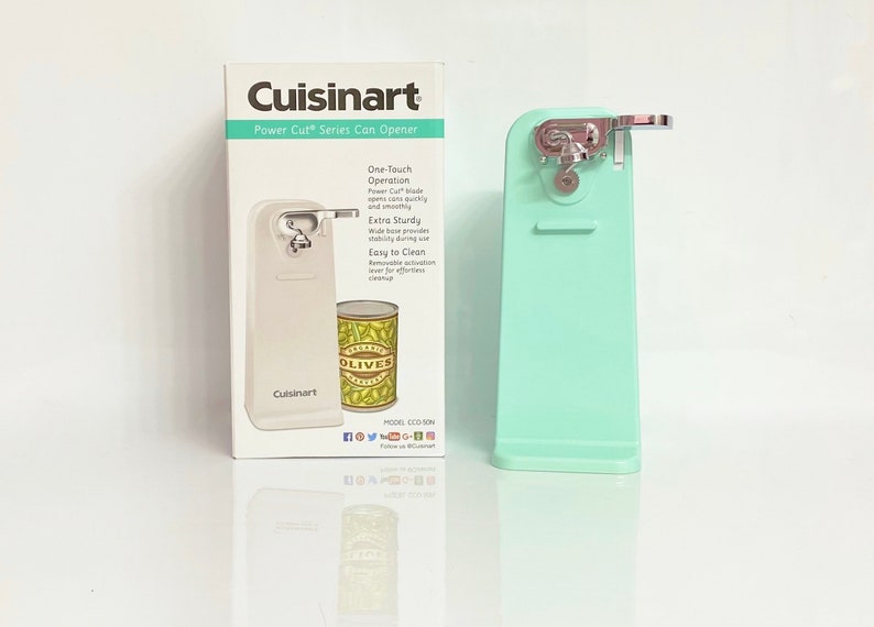 Mint Green Cuisinart Electric Tall Can Opener Oasis/Mint Etsy