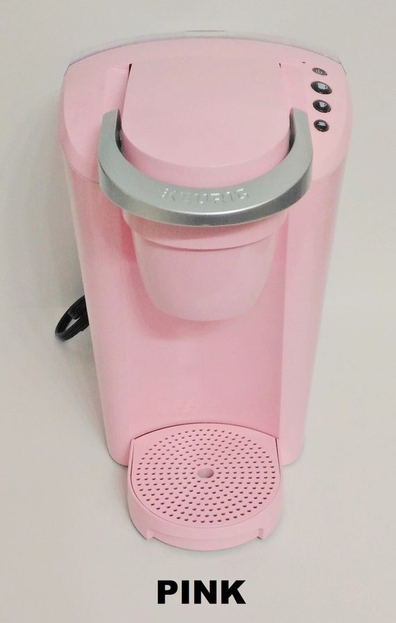 PINK K-Mini Keurig & coffee space decor 