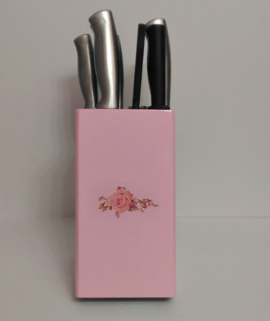 Pink Enamel Farberware 22 Piece Knife Block Set New Pink Etsy
