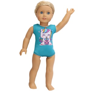 Gymnastics or Dance Doll or Teddy Bear Leotard - Fits American Girl Doll - Variety to choose from - Sublimated Dolls
