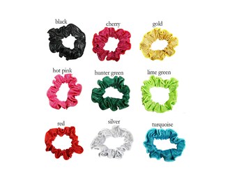 Sparkle Mystique Hair Scrunchie for Gymnastics, Dance, and Cheerleading - Many colors to choose from