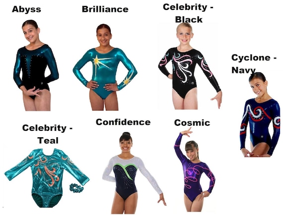 Child Medium Clearance Gymnastics Competition Leotard Assortment to Choose  From -  Norway