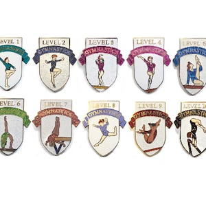 Gymnastics Level Pins - Levels 1 - 10
