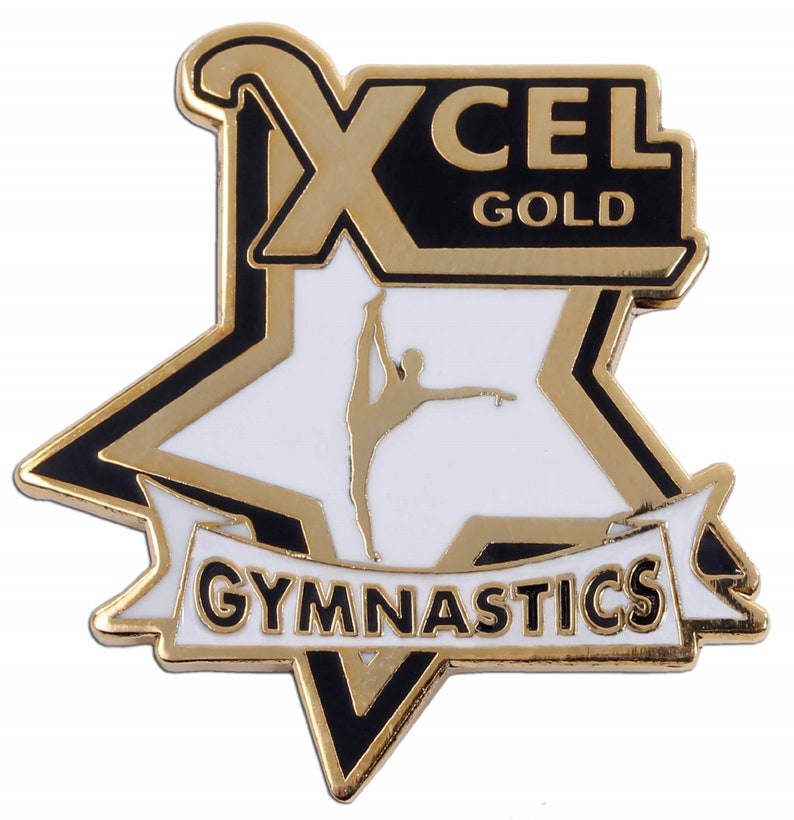 Xcel Gymnastics Pins Bronze Silver Gold Platinum Etsy
