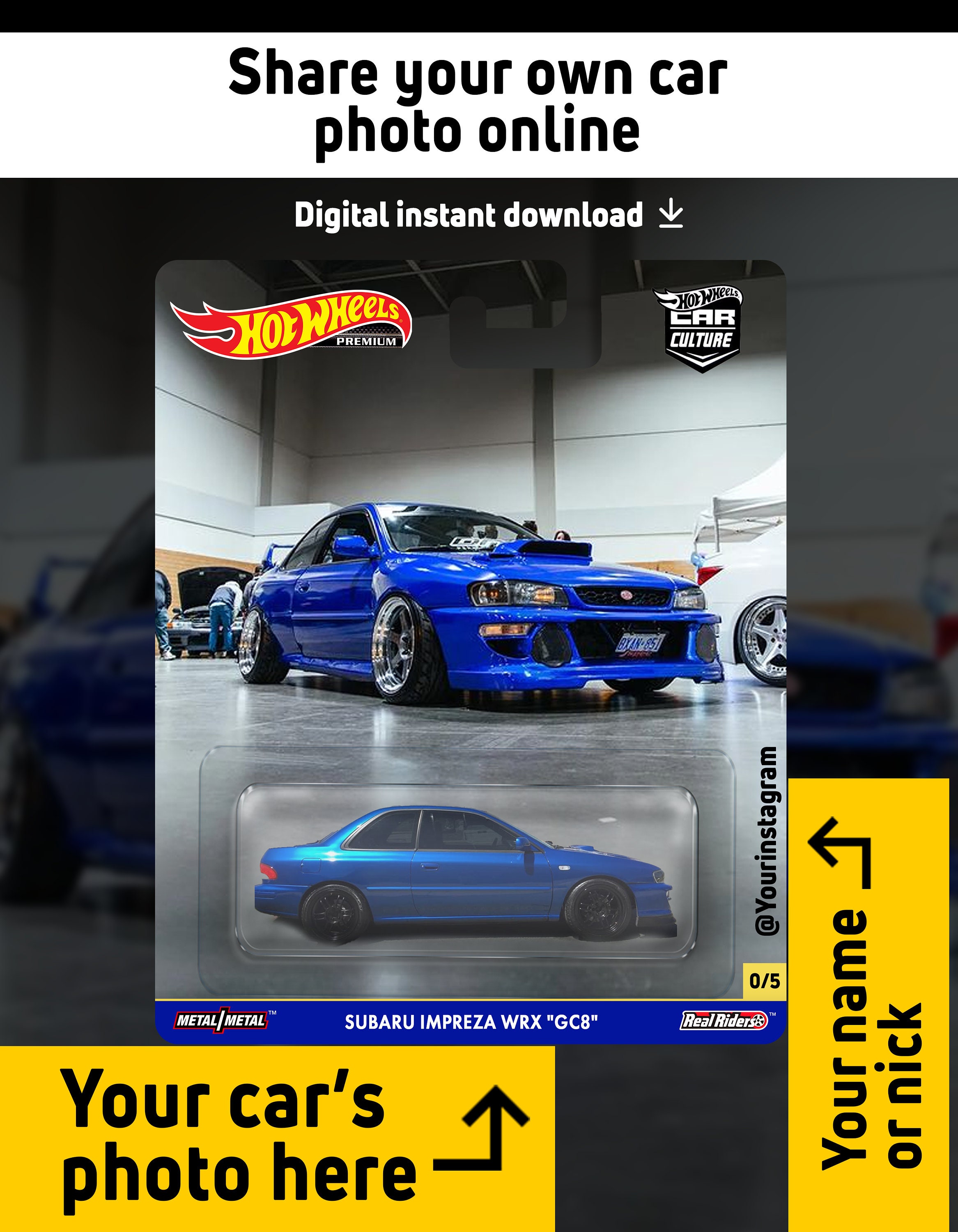 Custom Hot Wheels Card Design for Instagram/online DIGITAL Etsy Custom Hot Wheels Card Design for Instagram/online DIGITAL Etsy