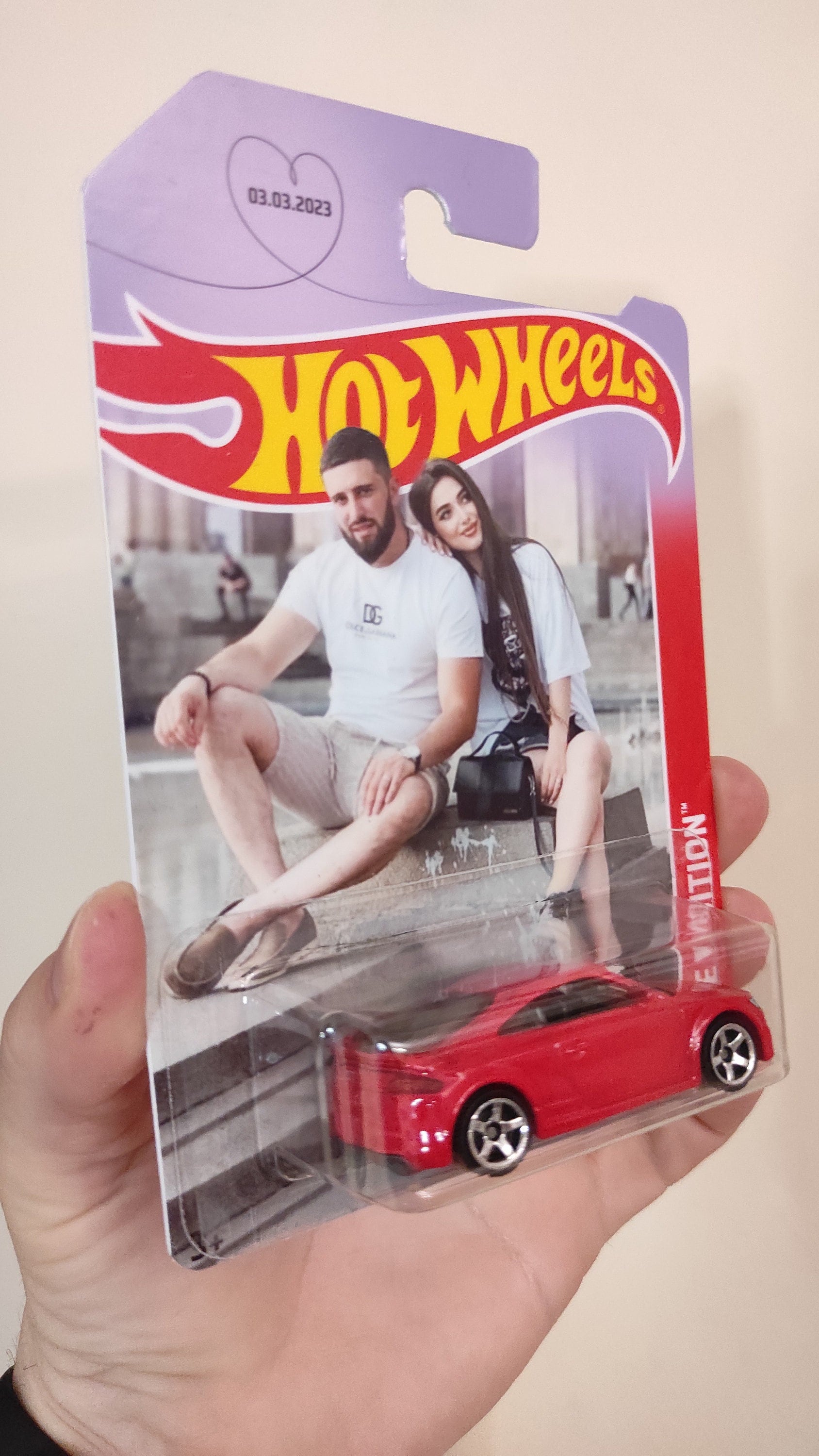Personalized Hot Wheels Gift for Your Lover. Special Hotwheels Card