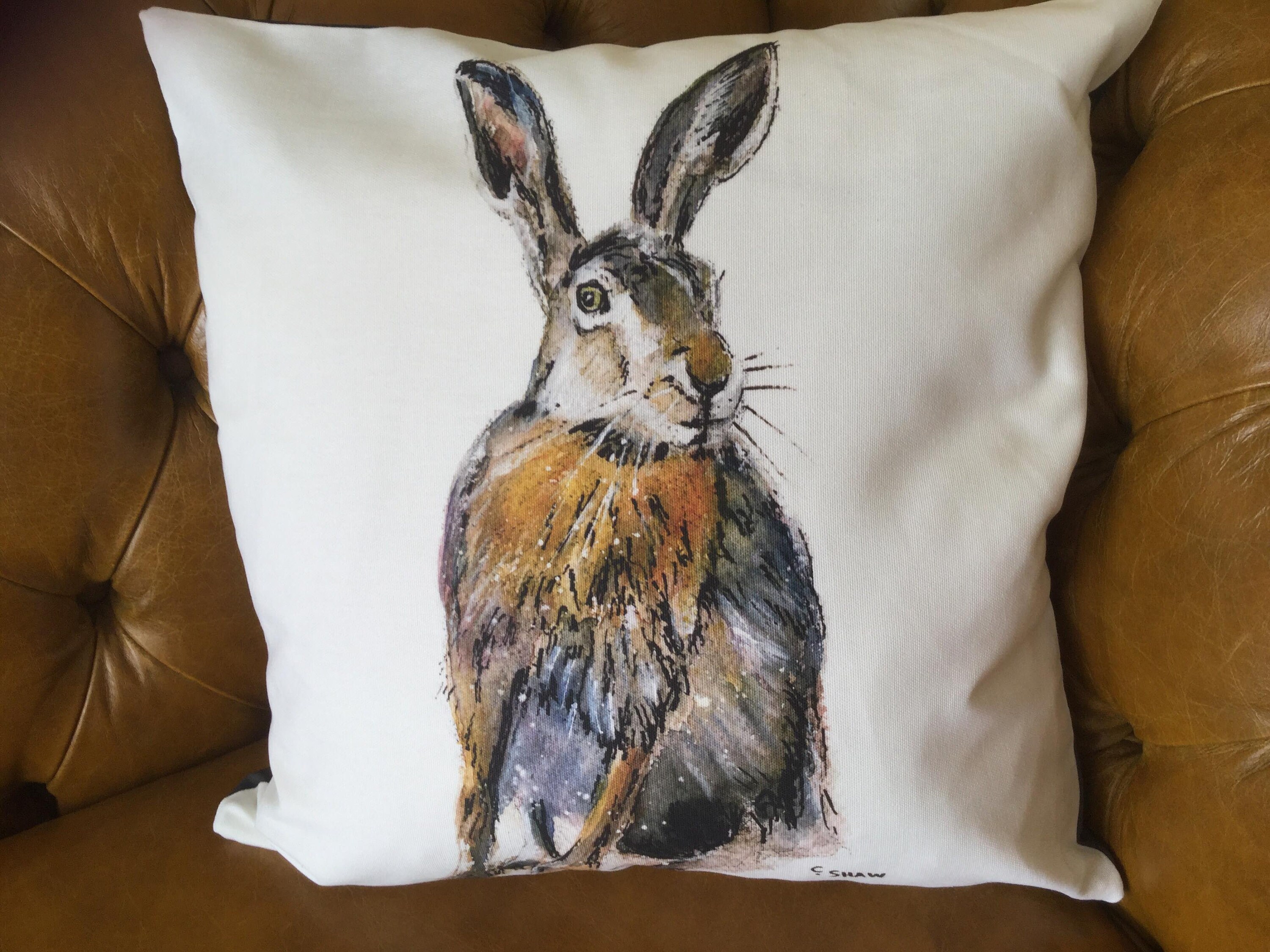 hare cushion covers