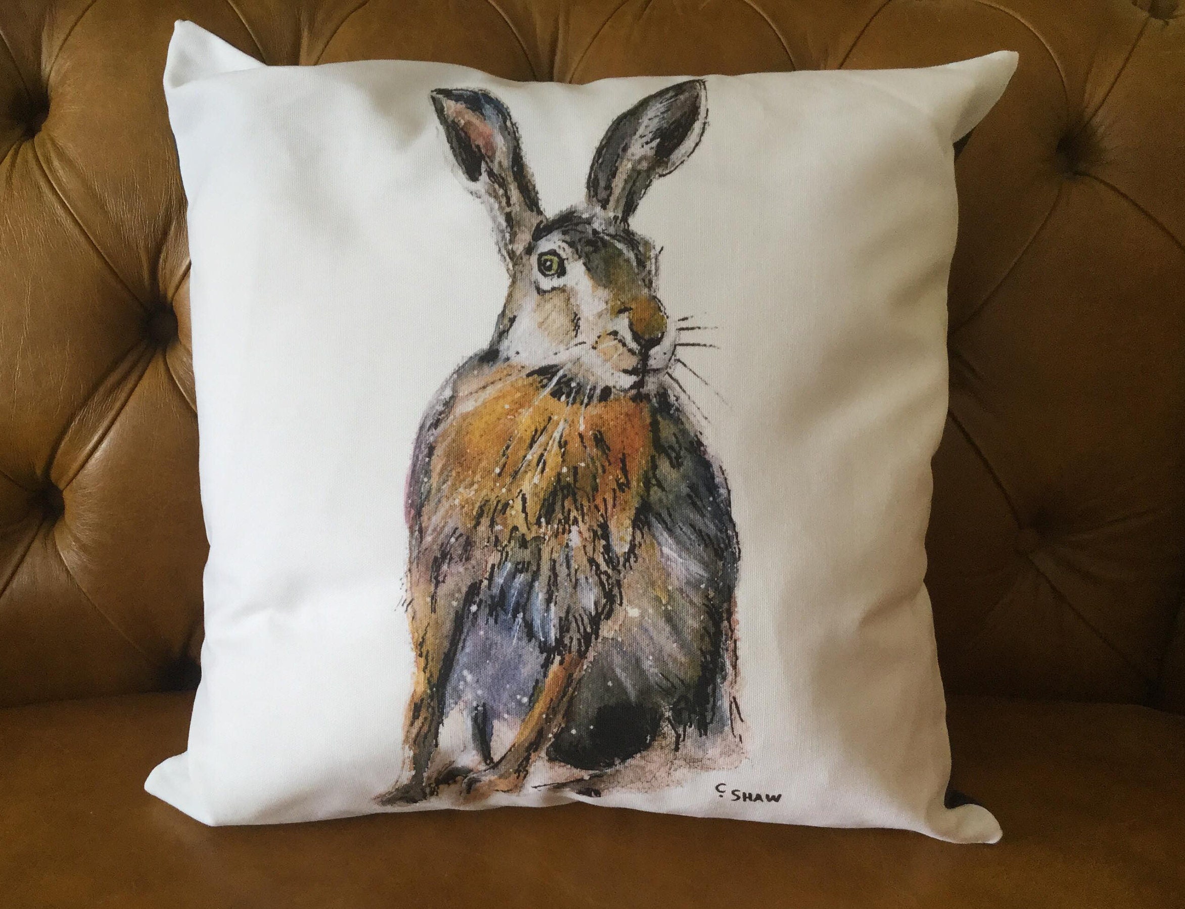 hare cushion covers