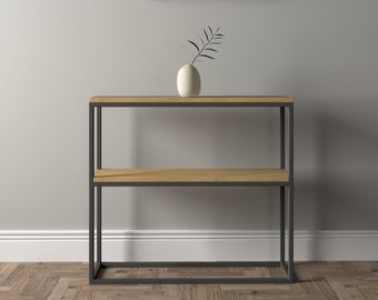 Metal Console Table, Console with shelf - Industrial, Loft, Minimalism