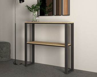 Metal Console Table, Console with shelf - Industrial, Loft, Minimalism
