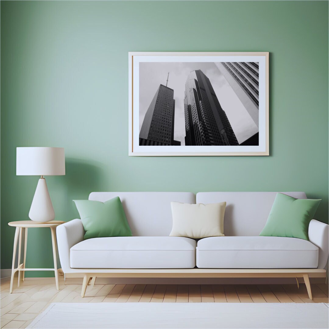 Chicago City Art, Wall Art, Home Decor, Chicago Art Print, Black and