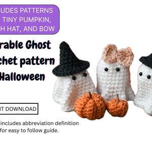 Crochet Ghost Amigurumi, Ghost Crochet Pattern, Ghost Plush Handmade, Cute Ghost Knitting Pattern, Halloween Crochet Pattern