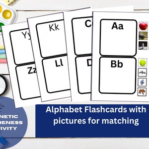 Phonics Preschool Printables, Letter Recognition, Beginning Sounds, Matching Game, Alphabet Activities, Montessori Language