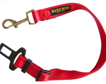 Pet Dog Lead leash Safety Link to Car Seat Belt 25mm All Dogs