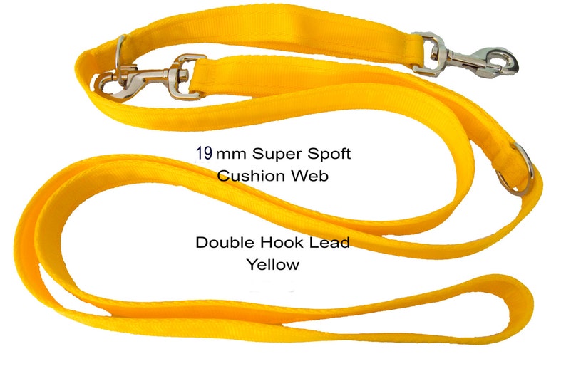 Pet Dog Lead Leash Double Hook Cushion  2mts X 19mm 78ins Etsy UK
