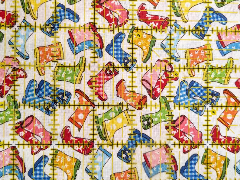 Cotten Puddle Puddle Jumpers Fabric XL FQ Bundle by Kathy Brown Red Rooster 100% ...