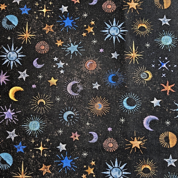 Apothecary Celestial - Timeless Treasures Fabrics -by the half yard - quilt cotton
