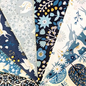 Starlit Hollow by Sian Summerhayse  for Dashwood Studio large 8 fat quarter piece bundle  -  - oop htf