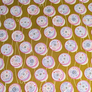 Trinket by Melody Miller of Ruby Star Society - XLONG fat quarter -20 X 22 inches -  quilt cotton - OOP - HTF - spool of thread