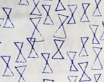 Bowties - SS Bluebird Fabric 1/2 yard : collaborative Ruby Star Cotton & Steel