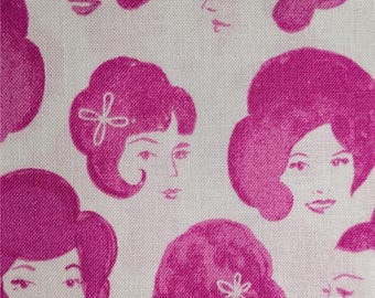 Fruit dots by Melody Miller  Cotton + Steel - Dottie's Friend in pink - Retro Divas Beehive Bouffant by the fat quarter - Ruby Star Society
