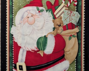 Kringle Krossing Panel - Shelley Comiskey  - Henry Glass - 24" by 44" quilt cotton fabric