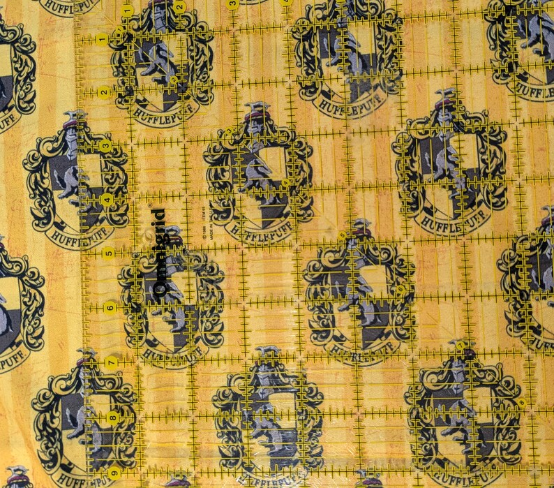 Potter Repeating Pattern Harry Potter Houses Fabric - Camelot Cotton Licensed - Etsy