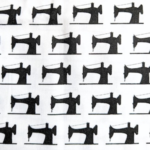 Sewing machines by Cynthia Frenette for Robert Kaufman - oop quilt cotton by the 1/2  yard