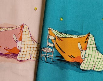 Heather Ross Lucky Rabbit Tent Fabric: 2 Fat Quarter Bundle - Windham OOP