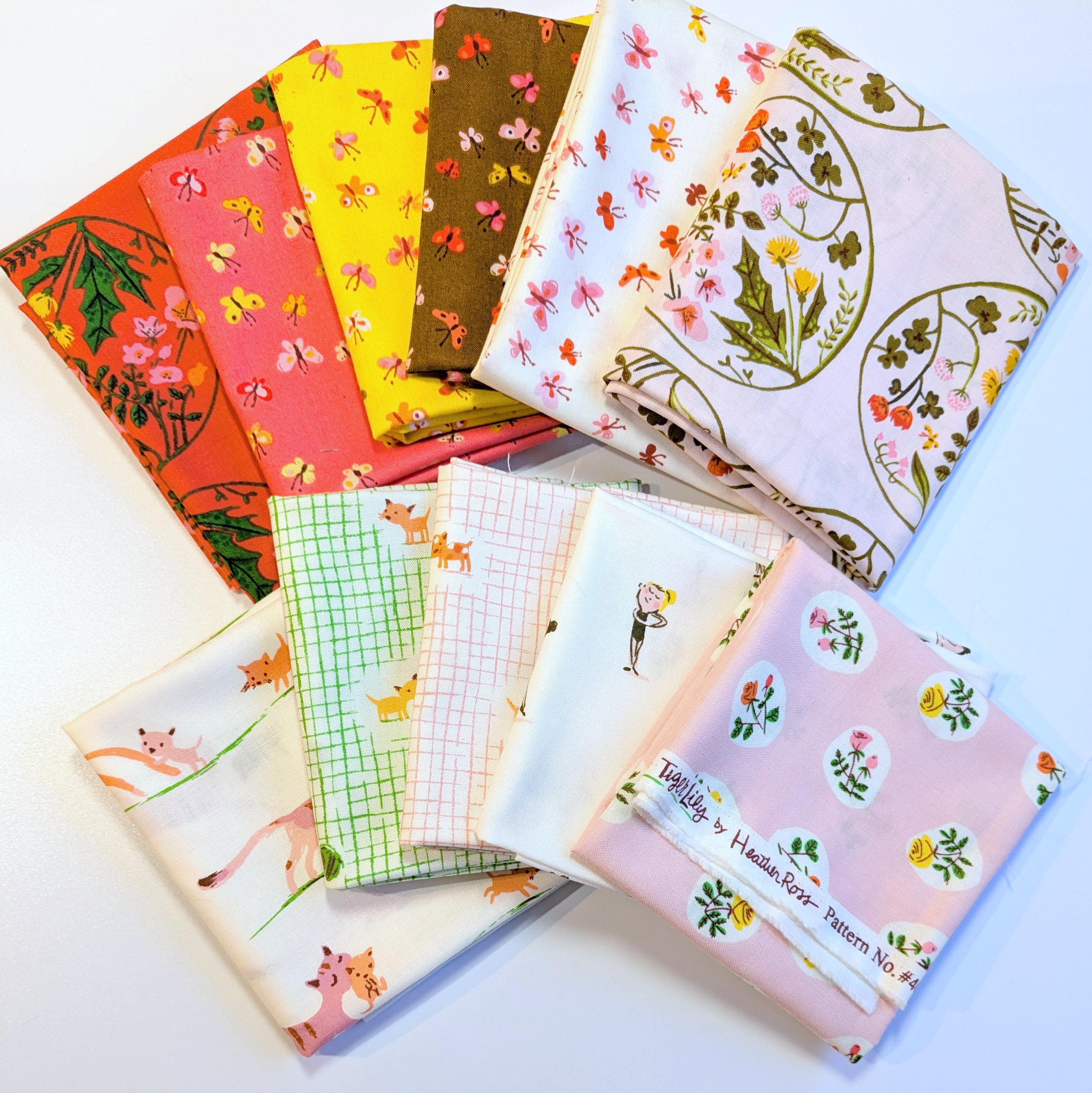 20th Anniversary Collection Strawberry Lilac - Heather Ross - PER QUARTER METRE 20th Anniversary Collection Strawberry Lilac - Heather Ross - PER QUARTER METRE