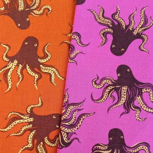Darlings  2019 Mystery Food - Octopus - Sushi Anyone by Sarah Watts Fat quarter bundle Ruby Star Society oop hard to find - cotton fabric