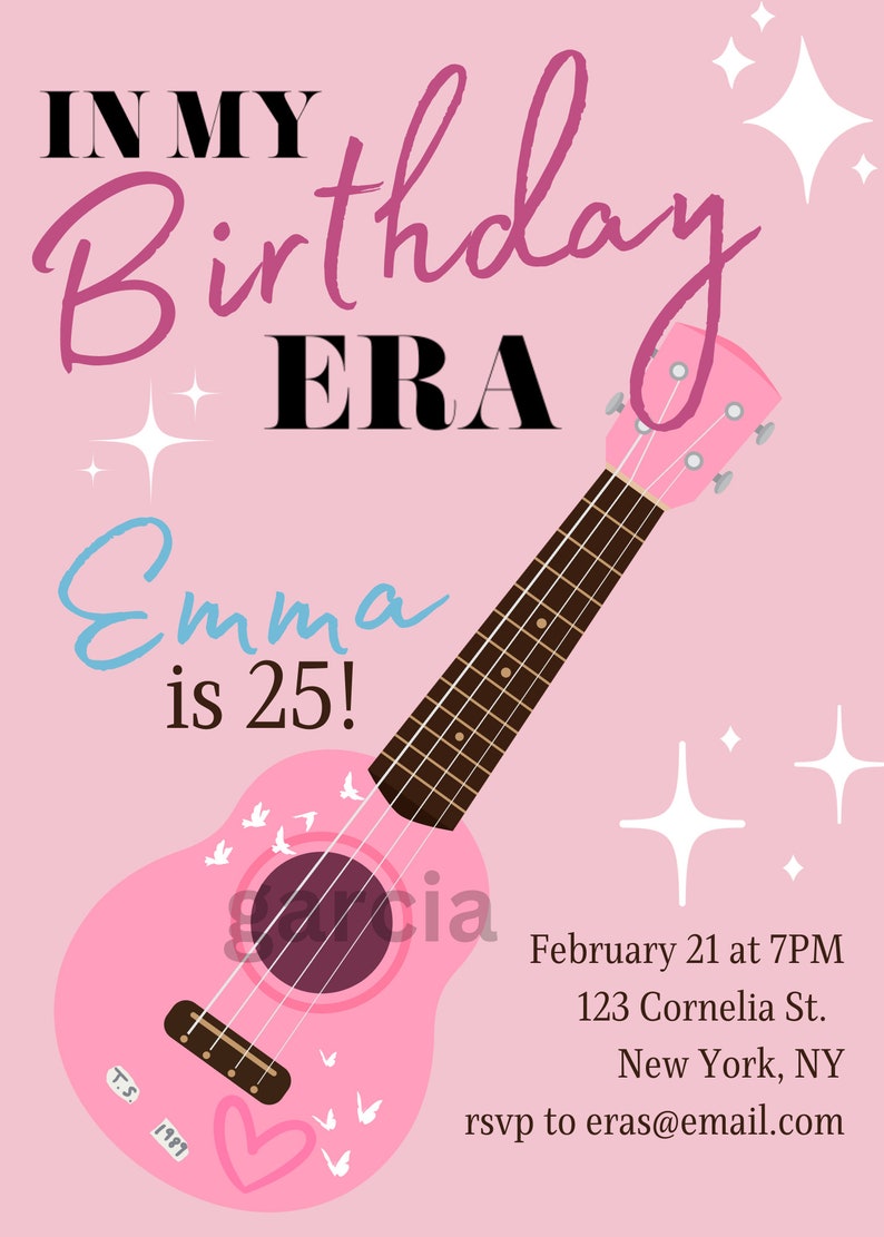 Taylor Swift Birthday Era Invite Etsy Taylor Swift Birthday Era Invite Etsy