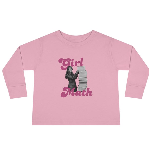 Girl Math - Margaret Hamilton - NASA - Toddler Long Sleeve Tee