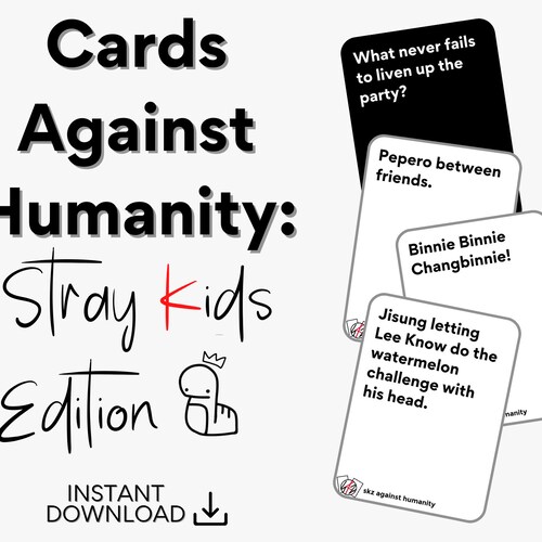 Cards Against Humanity Stray Kids Edition 450 Cards Etsy