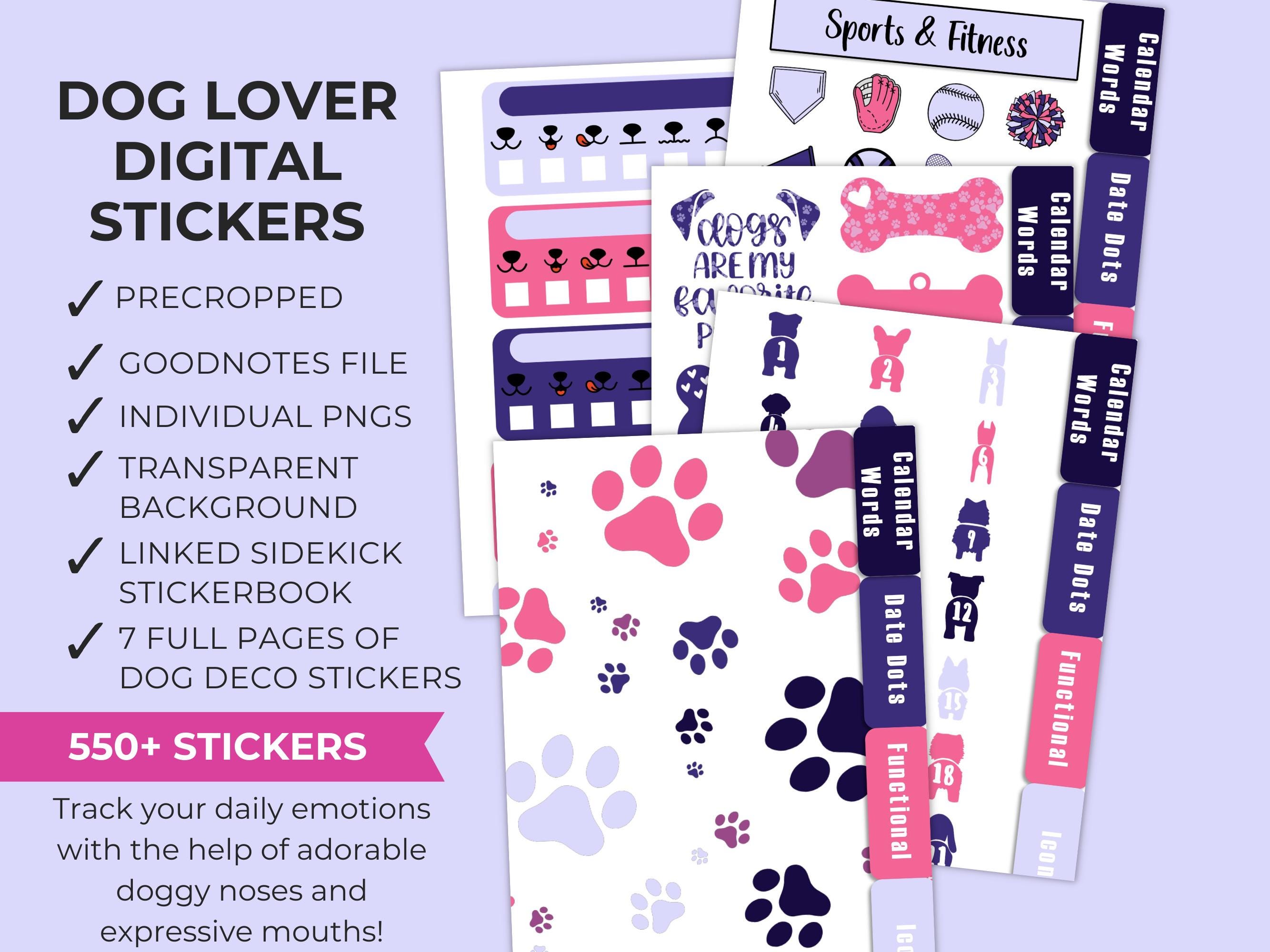 【ベクター】 Dog Lover Digital Stickers for Goodnotes | 550+ Pre-cropped