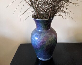 Painted Glass Vase Etsy